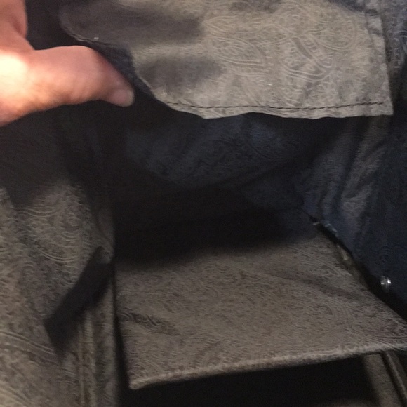 Leisure International train case hunter green zipper with mirror, handle - Picture 5 of 8